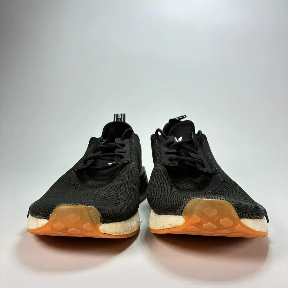 Adidas NMD_R1 Black Gum Casual Lifestyle Sneakers Shoes GZ9257 Men's Size 12
